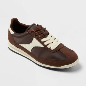 Universal Thread Brown and Cream Retro Runner Sneakers